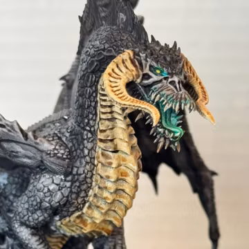 Gelthrax The Wicked | Black Dragon | Resin | Painted or Unpainted | 32mm and 75mm