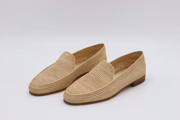Men Raffia Shoes, Handmade Moroccan Loafers, Woven Summer Slip On Shoes, Natural Raffia Flats, Lightweight Casual Footwear