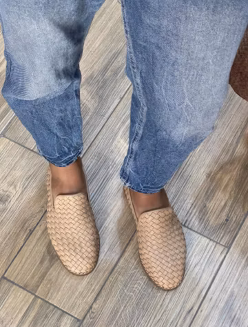 Braided Leather Loafers, Handmade Moroccan Leather Shoes, Woven Slip On Loafers, Men's Casual Dress Shoes, Artisan Footwear, Genuine Leather