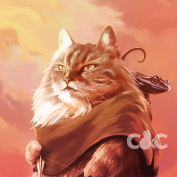 Ranger Cat Print | DnD Art Print | Fantasy Wall Art | Cat Fantasy Art | Ranger Cat Painting