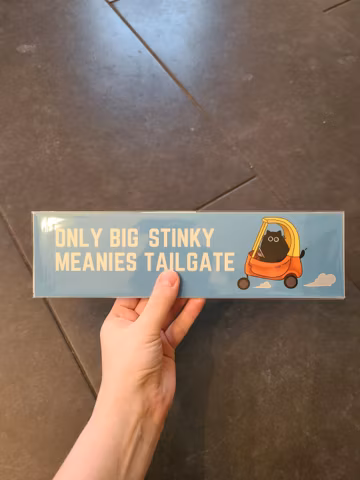 Cat Bumper Sticker / Funny Bumper Sticker / Vinyl Sticker / Cute Sticker / Waterproof Sticker / Black Cat / Black Cat Sticker / Car Decal