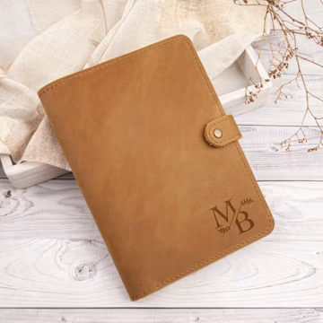 Custom Leather Notebook Refillable Journal A5 Personalized Journal with Name Gift for Her Christmas Gifts for Women Girlfriend Mom Sister