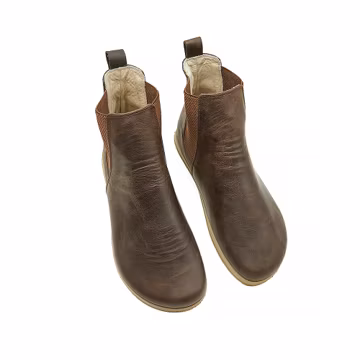 Women Handmade Chelsea Boots | Wider Shoes | Zero Drop Barefoot | Feel Ground | Leather Insole