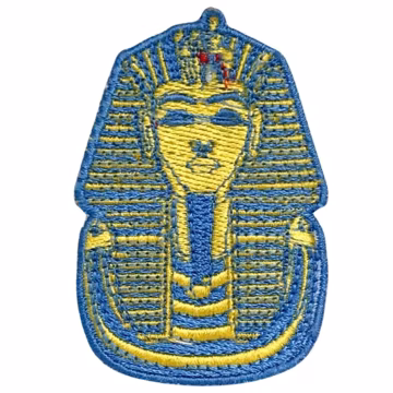 King Tut Tutankhamun Iron Sew on Embroidered Patch