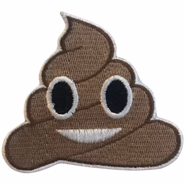 Poop Emoji Funny iron on Patch Embroidered Sew On Applique badges