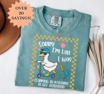 Comfort Colors Teacher Team Shirt, Back to School Teacher TShirt, Funny Group Teacher Tee First Day of School Shirt First Year Teacher Goose