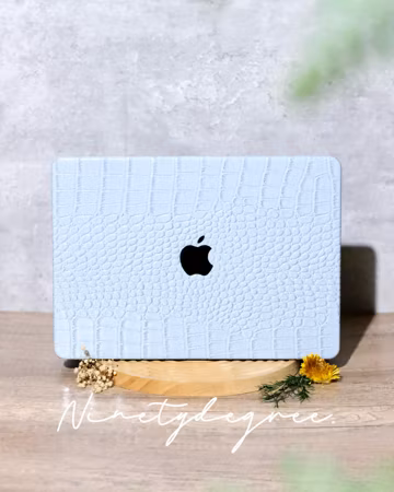Creamy blue crocodile print case, MacBook Air 11'', MacBook 12'', MacBook Air 13'', MacBook Pro 13'', MacBook Pro 13''/15'',MacBook Pro 16''