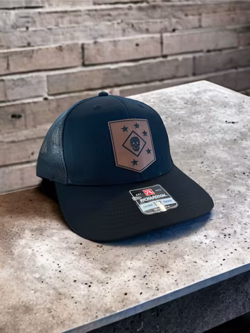 USMC Marine Raider Leather Patch Hat | Richardson Mesh Back