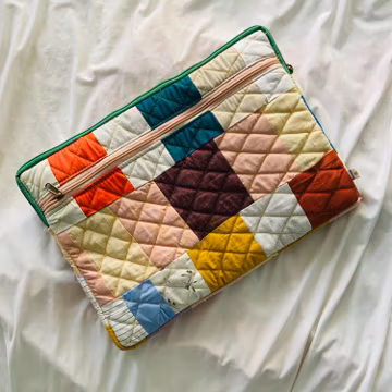 Eco-Friendly Laptop Sleeve with side zip- Functional, Stylish, Size Customisable- 14 Inches - Assorted Colours