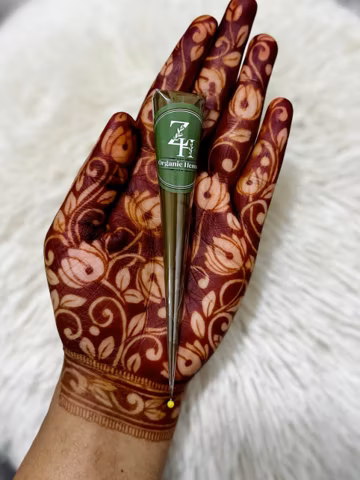 HENNA CONE/ Organic henna, all natural, hand made henna cone/ mendhi/ mehndi/ mehedi/ chemical free henna/ safe henna