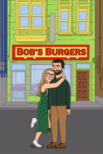 Custom Cartoon Restaurant Portrait, Couple, Family, Pet, Funny Digital Drawing, Personalized Anniversary Gift, Christmas Gift US