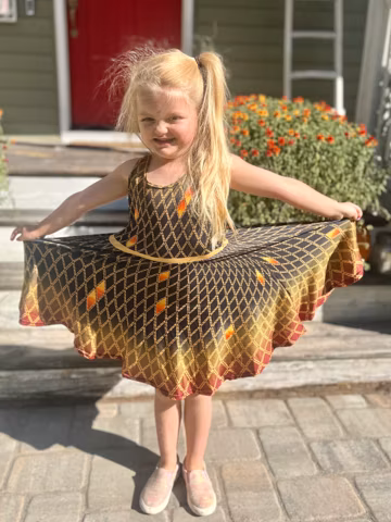 Ember - Elemental - Pixar-Kid's Sleeveless Dress - Disney Bounding