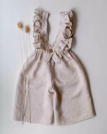 JADE pants, PDF Sewing Pattern for Pants with Ruffled Straps