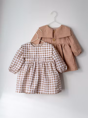 MEADOW dress, vintage oversized sailor collar dress, PDF sewing pattern