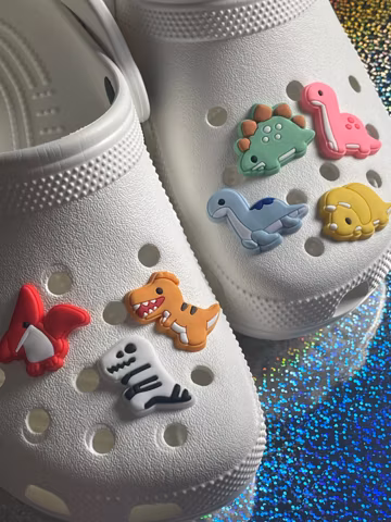 Dinosaur Shoe Charms, Jurassic Dino Clog Accessories