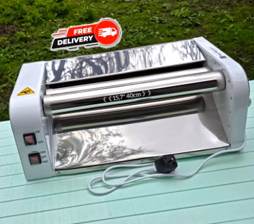 Professional electric dough sheeter machine, pizza dough roller 15.7" rolling pin, baking clipart, cookie cutter, croissant, kitchen decor