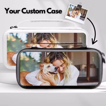 Personalized Custom Photo Switch Carrying Case for Nintendo Switch 2, Switch OLED, Switch, Protective Travel Pouch, 10 Game Cartridge Slot
