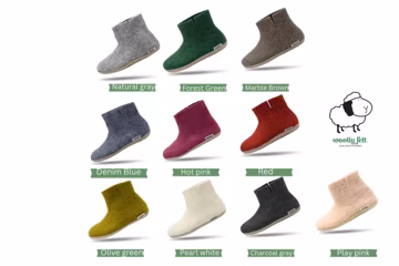 100% Pure Wool Felt Boots - Ankle Shoes Handmade - Wool Felt Ankle Boot - Suede Leather Sole Winter Boot - Choose Your Own - Cozy Footwear