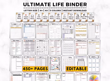 Life Binder, Household Planner, Productivity Planner, Household Budget, ADHD Planner, Family Planner, Household Management, Life Planner