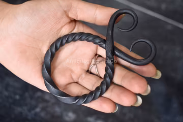 Hand Forged Troll Cross Belt Buckle.