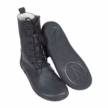 Wide Toe Handmade Leather Boots: Zero Drop Barefoot Shoes