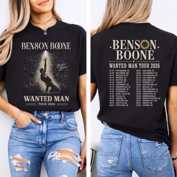 Comfort Colors® Benson Bone Wanted Man Tour 2026 Shirt, Benson Bone Concert Tee, Benson Bone Fan Gift, World Tour T-Shirt, Vintage Music