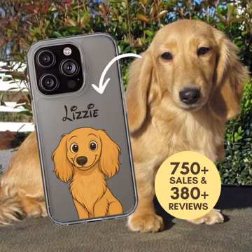 Custom Cartoon Pet Portrait Phone Case Disney Style Dog Cat Clear iPhone Samsung Cover Personalized Cartoon from Photo Pet Memorial Gift