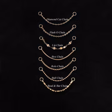 14k Solid Gold Custom Dangle Chain Attachment Industrial Chain Single Sequin Helix Chain Personalization Ear Chain Nose Chain Connector