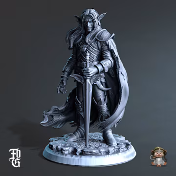 Goblin Assassin DnD Miniature 3D Print for painting, Dungeons and Dragons Tabletop RPG | Flesh of Gods | 28mm | 32mm | 72mm
