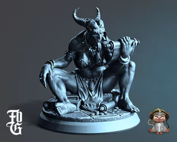 Demon Hag DnD Miniature 3D Print for painting, Dungeons and Dragons Tabletop RPG | Flesh of Gods | 28mm | 32mm | 72mm