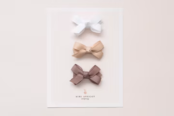 SET of 3 mini bow snap clips, baby girl hair clips, girl hair accessory, toddler hair clip, fringe clip, hair clips, baby barrette
