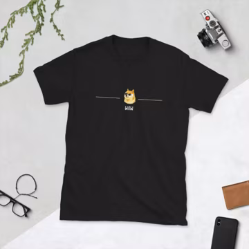 Cool Dog with Sunglasses T-Shirt for Men, DOGE Shirt for Women, Dog Lover Shirt, Sarcastic Wow Shirt for Teen, Minimalist Dog Lover T-shirt