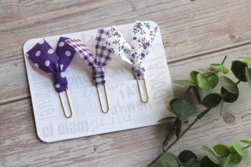 Purple Floral Page Markers | Handmake Bookmark | Fabric Bookmark