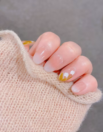 Gorgeous Flora Spring Press On Nails | Premium Nails | Gel Nails | Ombre Nails | Beautifully Handmade Nails | xyz131