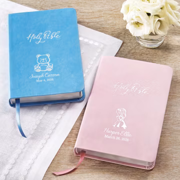 Personalized Create Your Own Children's Bible - Religious Gift - KJV Bible - Keepsake For Baby - Children's Bible - Choose Pink or Blue