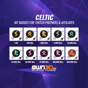 Celtic Bit Badges