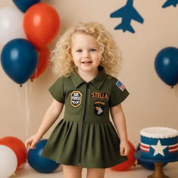 Personalized Pilot Costume for Toddler – Aviator Outfit – Top One Birthday – Kids Flight Suit