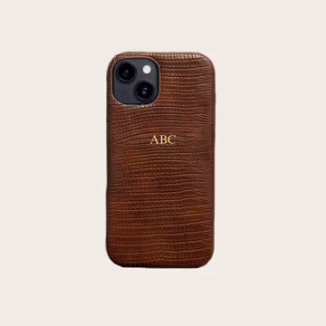 Personalized Croco iPhone Case – Personalized Luxury Protective Cover for iPhone 13, 14, 15, 16, 17 Pro Max- Gift for her