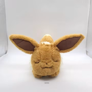 Eevee S592 Pokemon Relaxing Pokemon Center 2021 Fluffy Plush 15" Toy Doll Japan