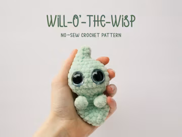 NO-SEW Crochet Pattern - Will-o'-the-Wisp Plushies
