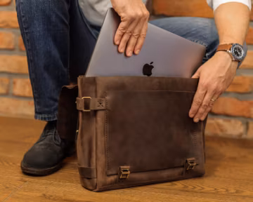 Mens shoulder bag, leather briefcase for men, mens gift, leather messenger bag, mens leather satchel, leather laptop bag