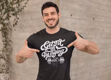 Get Fit Or Die Trying Motivational Shirt, Workout Gym Shirt, Inspirational Shirt, Fitness T-Shirt, Athlete Gift, Fitness Trainer Gift