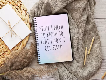 Stuff I need to Know Funny Spiral Notebook - Ruled Line - 8x6 in. Note book for Nurse RN New Job Notes Journal Gift Student Grad Notebook