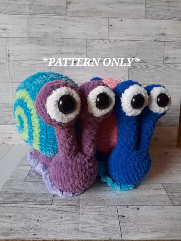 Spiral Snail Crochet Pattern *PATTERN ONLY*