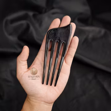 Buffalo Horn 4 Prongs Hair Fork For Women Hair Stick For Buns Hair Fork For Long Hair Hair Accessories Hair Pin For Women