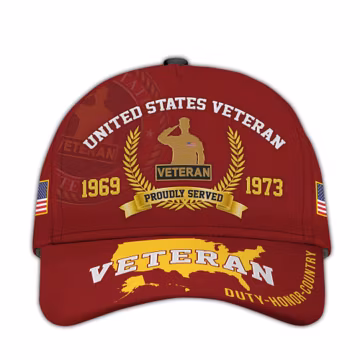 Custom US Veteran Caps – Military Veteran Hat, Patriotic Cap For Men, Gift For Veterans, Adjustable Tactical Ball Cap, Father Day Gift