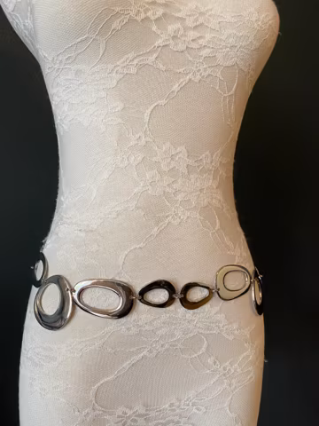 X-long Ring Belt, Metal Ring Belt, Teen Sizes, Size 18”-60”, Fan Design, Fan Collection, Gold, Silver Metal belt, Fashion Accessory