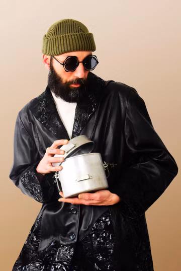 Upcycled Military Mess Kit Bag: Cyberpunk Crossbody Purse