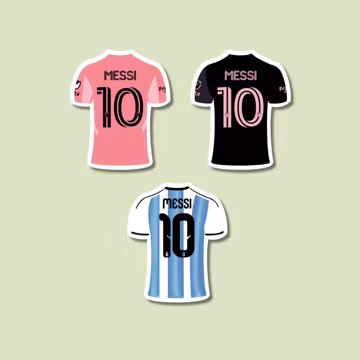 Messi 25-26 Jersey Stickers