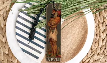 Rongo Maori God Bookmark, Harvest Symbol, Fertile Lands, Agriculture Deity, Crop Theme